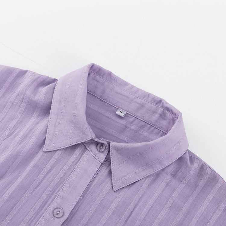 Viola™ - Effortlessly Chic Button-Up & Shorts Combo