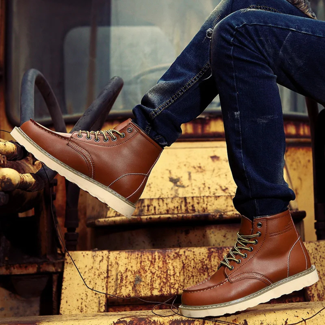 Cole™ | Classic Vintage Leather Boots for Timeless Style